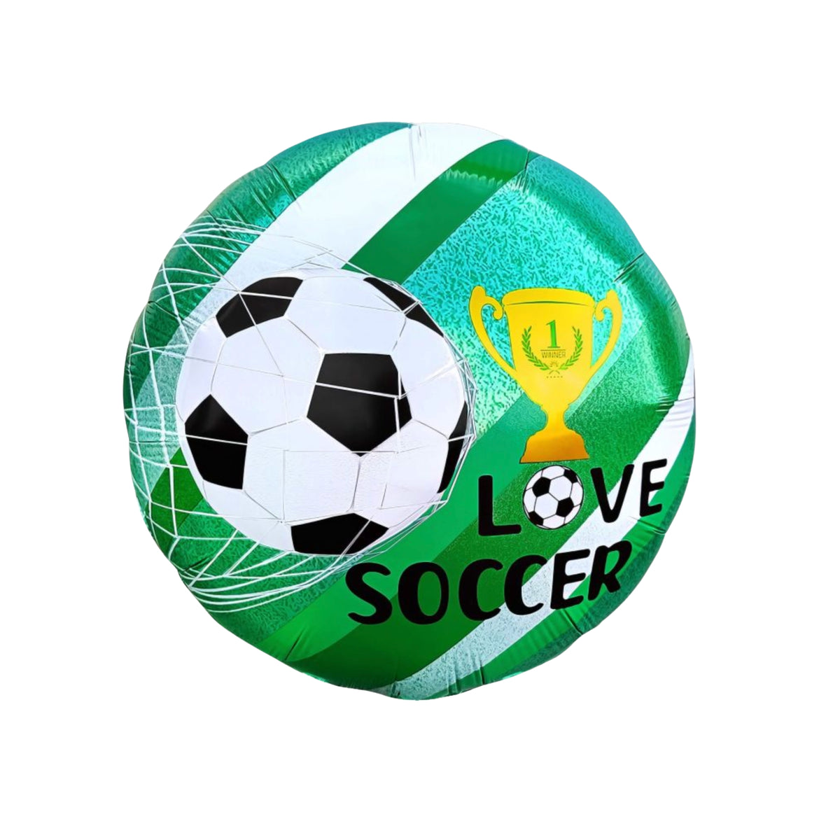 Love Soccer Trophy Balloon 18"