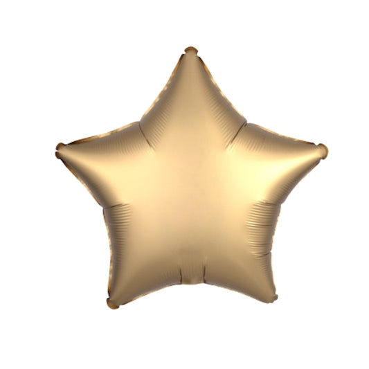 Matte Gold Star Foil Balloon 18"