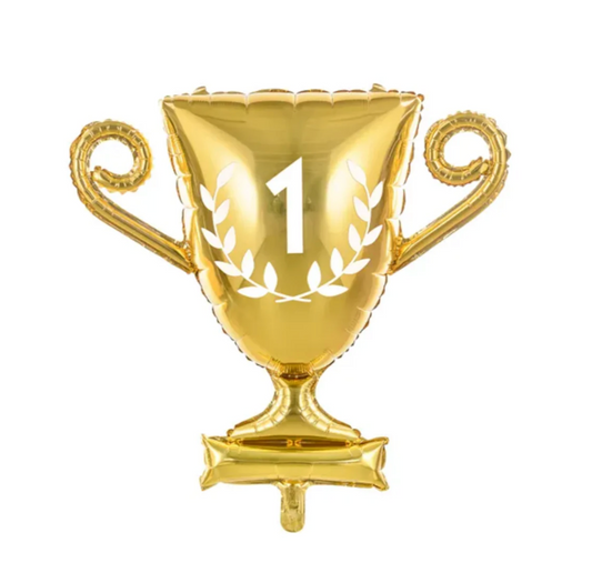 Gold #1 Trophy Foil Balloon 25"