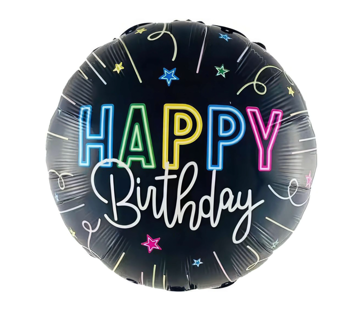 Neon Birthday Balloon 18"