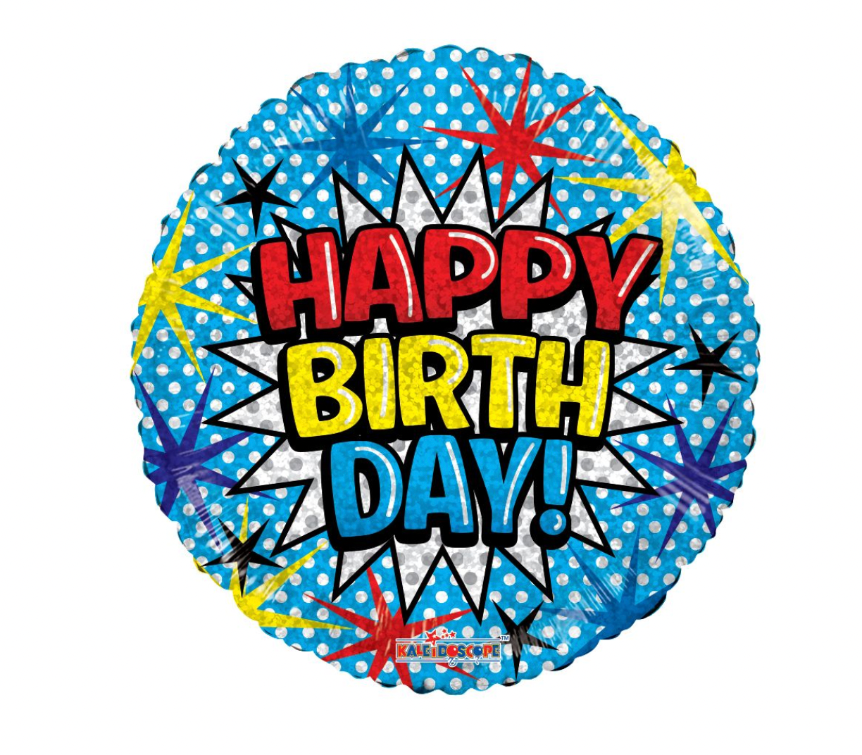 Comic Font Happy Birthday Balloon 18"