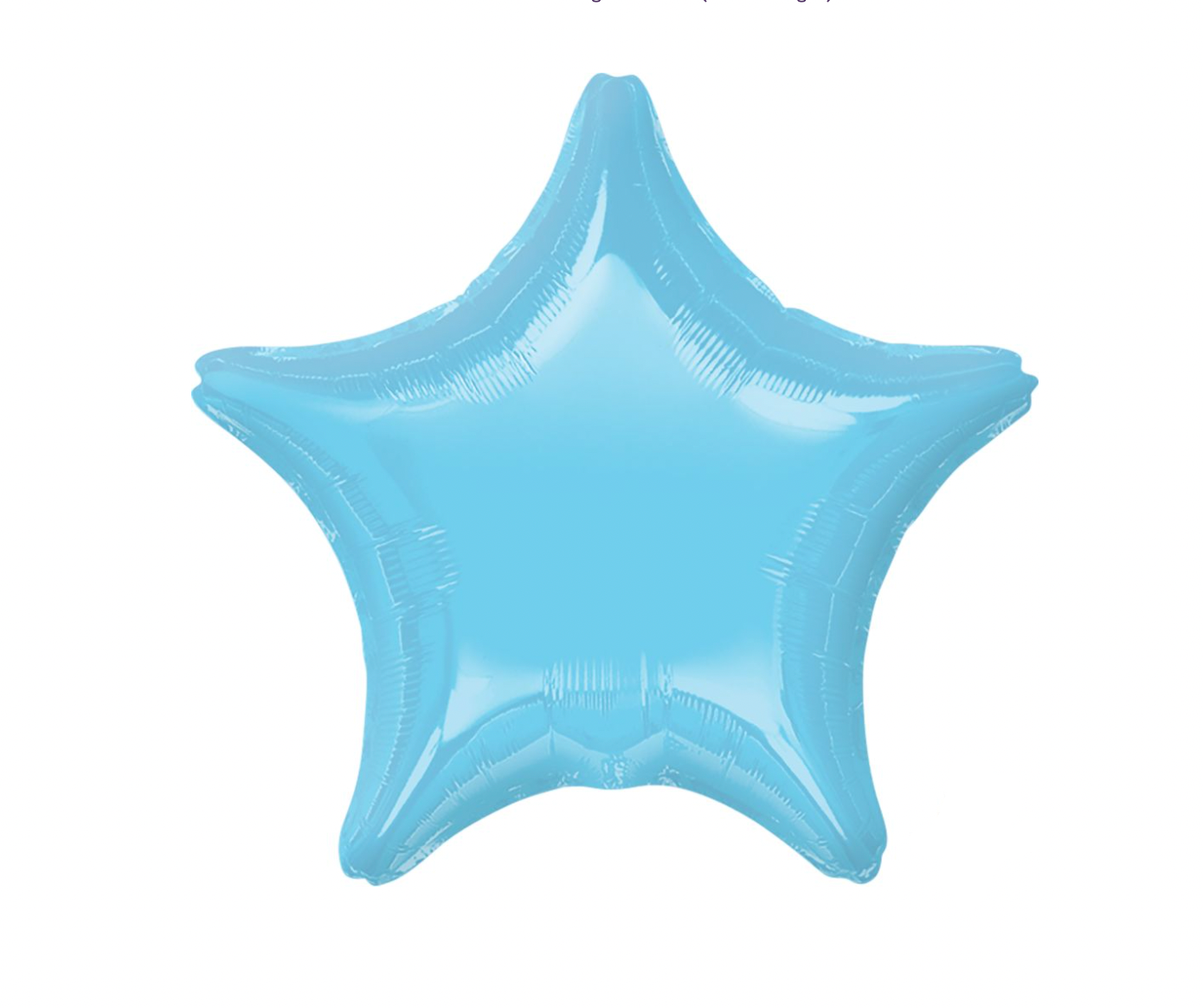 Light Blue Star Foil Balloon 19"