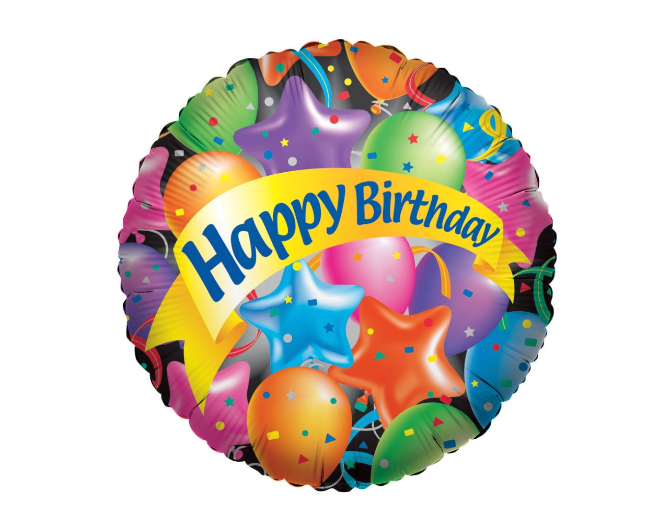 Colorful Happy Birthday Balloon 18"
