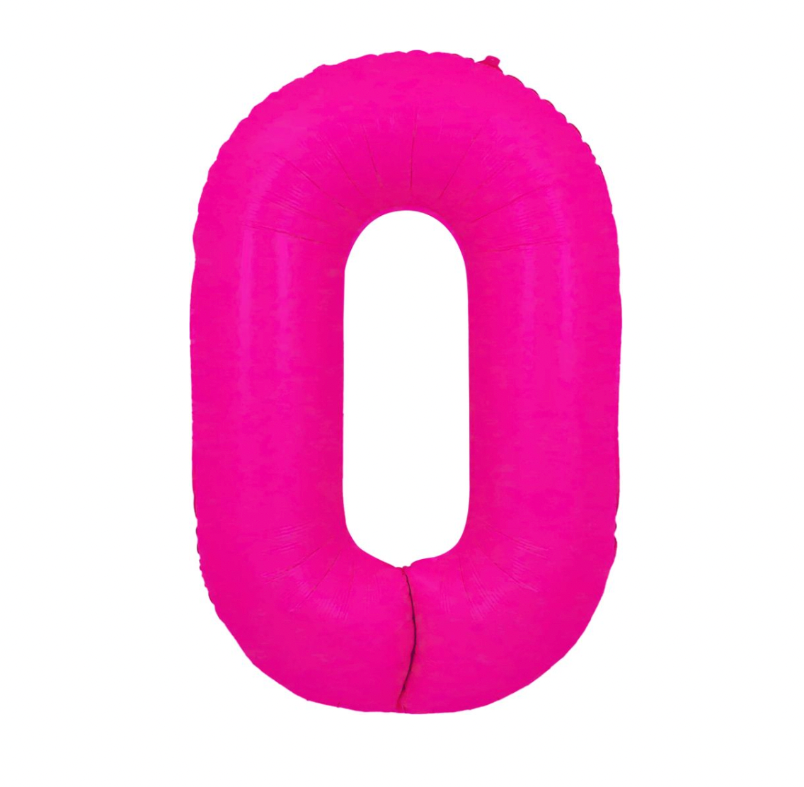 Large Number Hot Pink Neon Balloons 34"