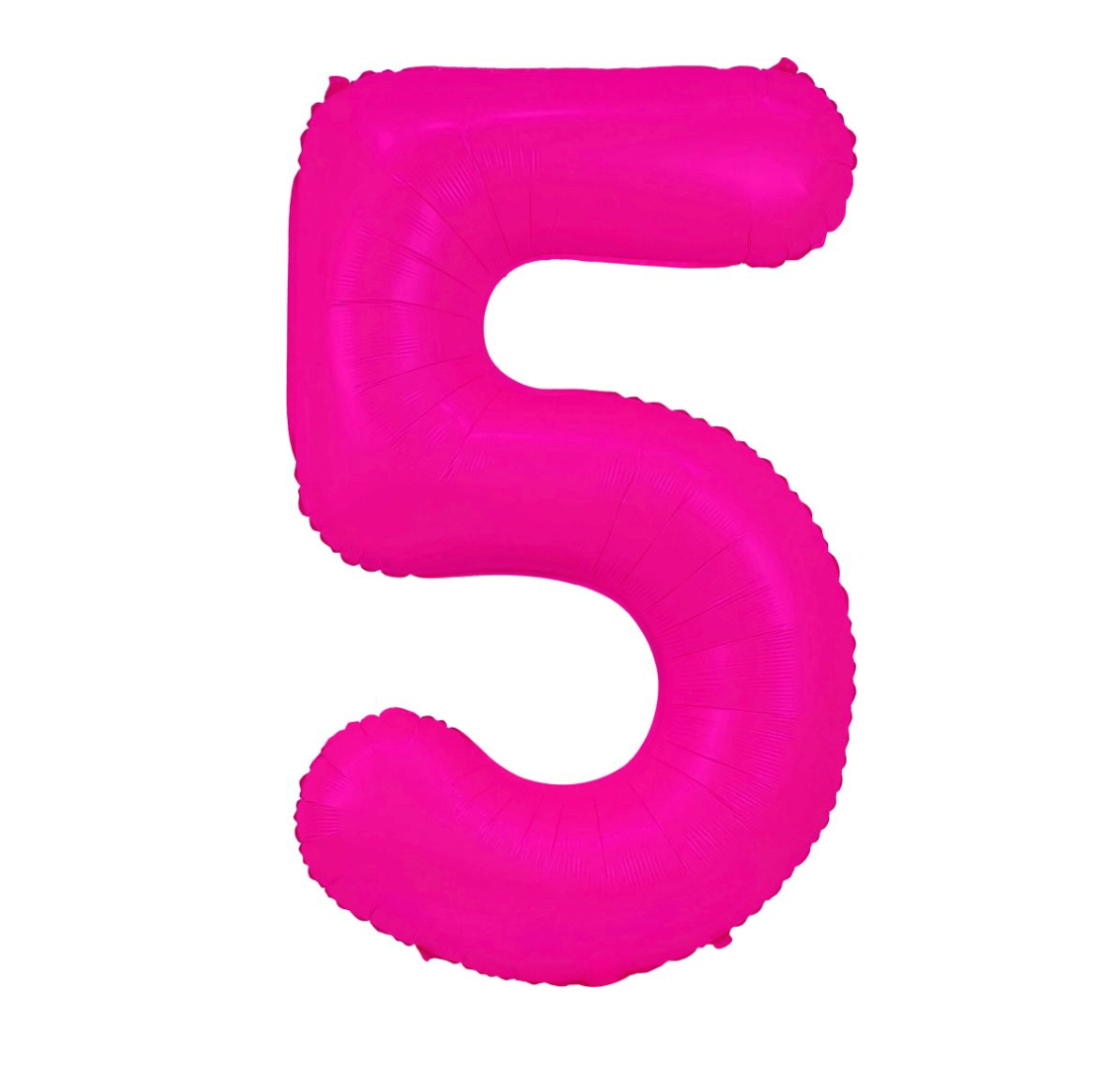 Large Number Hot Pink Neon Balloons 34"