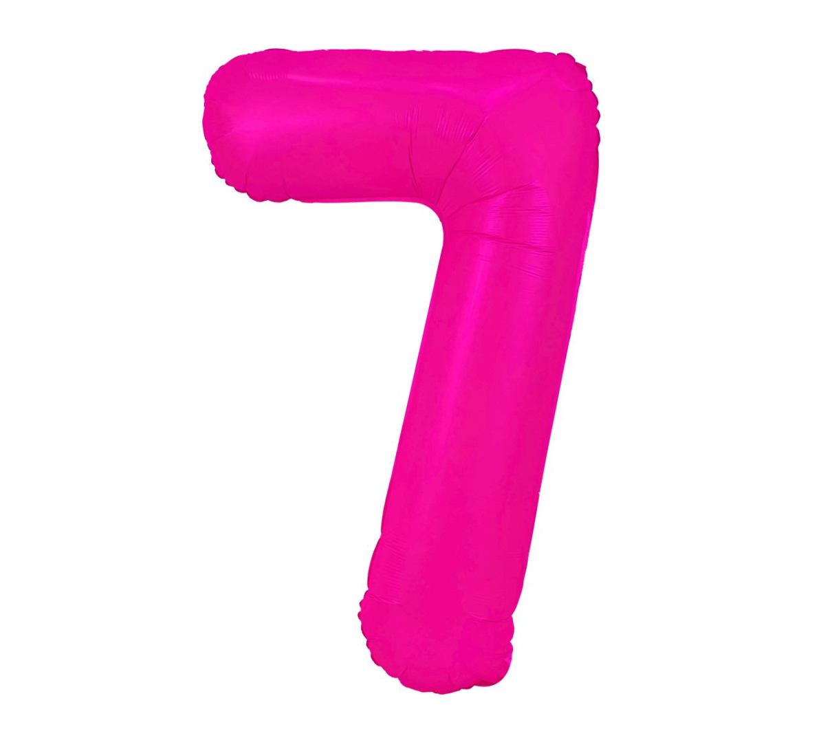 Large Number Hot Pink Neon Balloons 34"