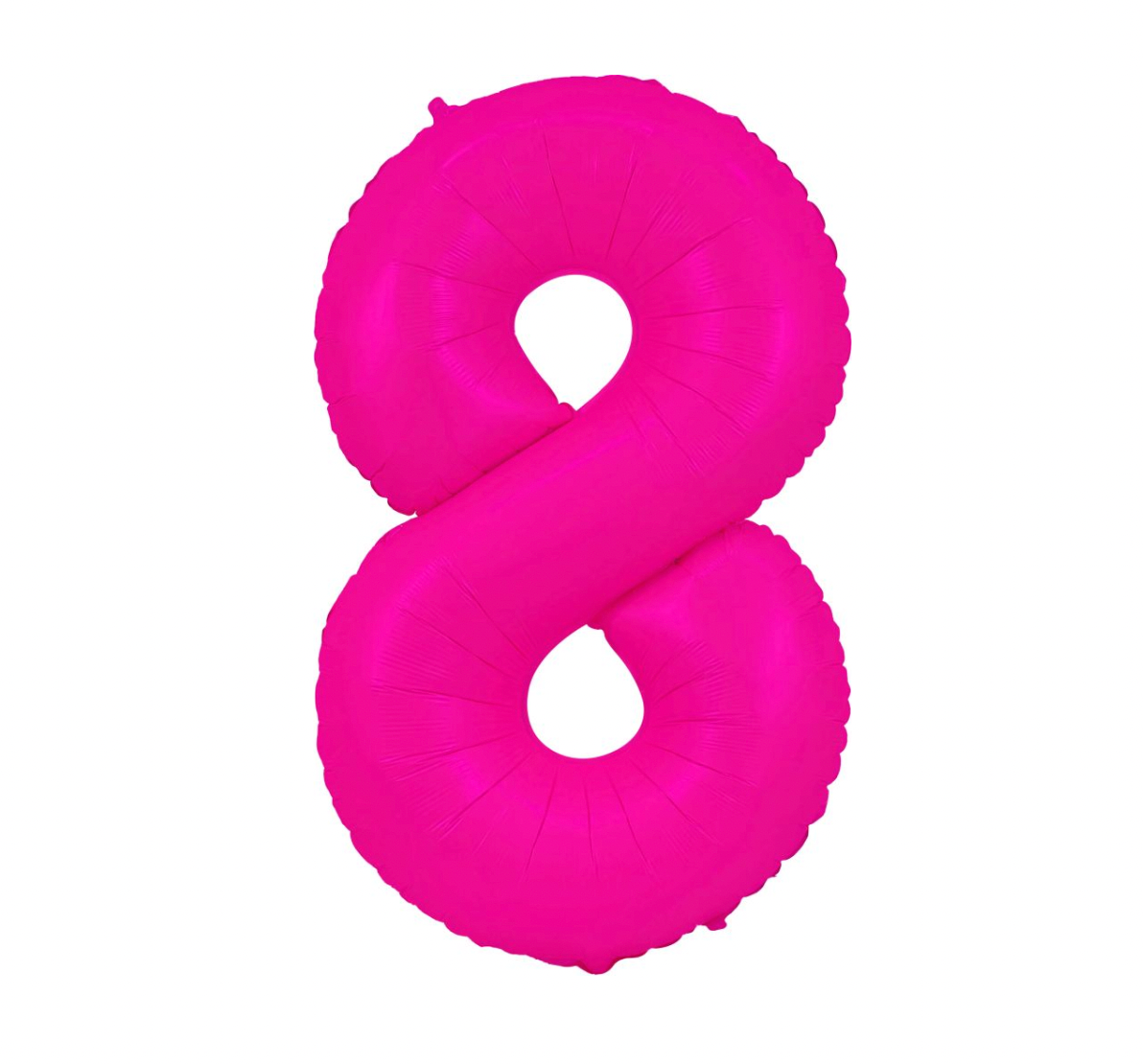 Large Number Hot Pink Neon Balloons 34"