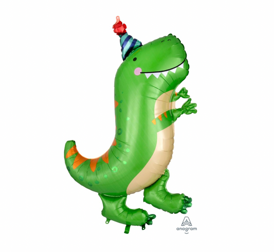 Super Shape Party Dinosaur T-Rex Balloon 34"