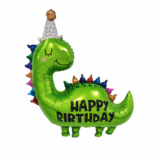 Super Shape Happy Birthday Bronto Dinosaur Balloon 34"