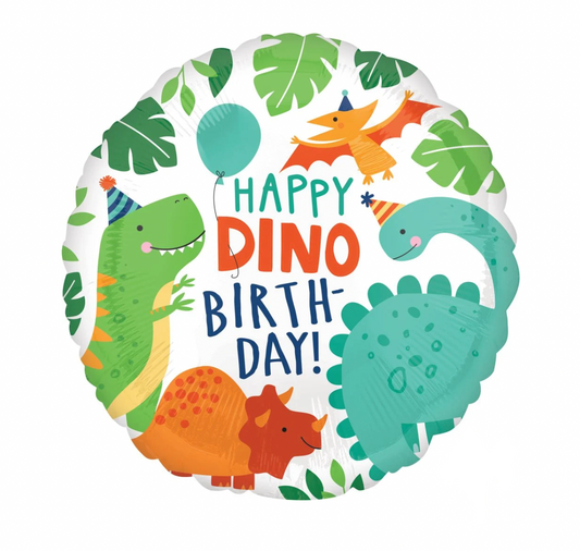 Dinomite Dinosaur Birthday Balloon 18"