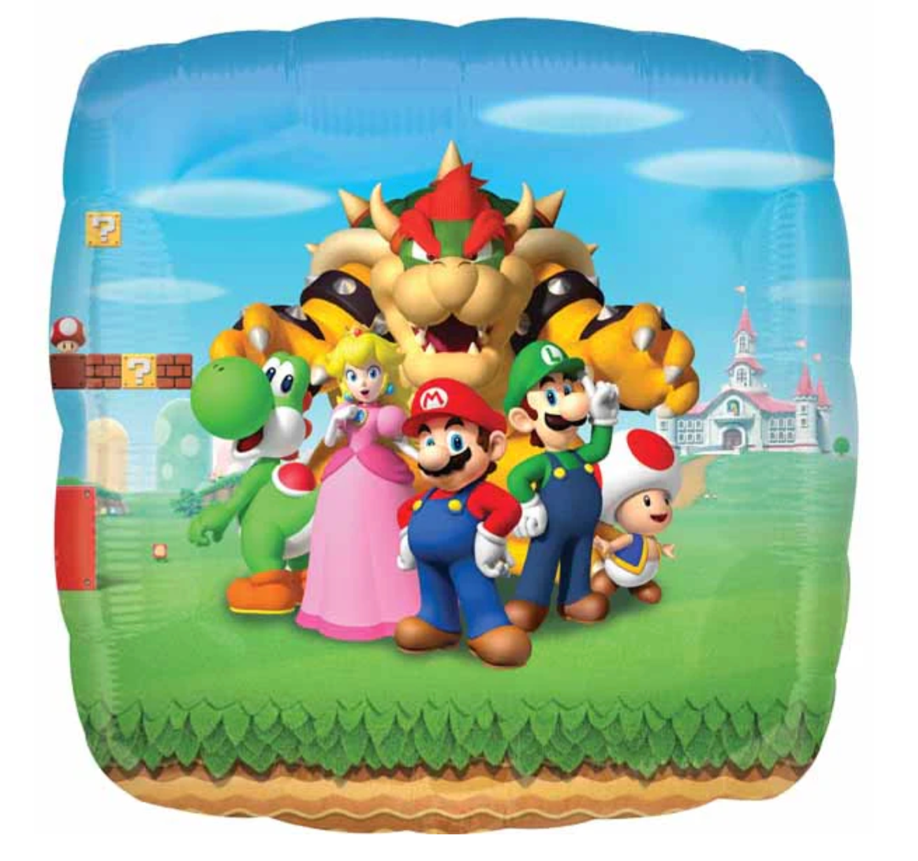 Super Mario Jumbo Square Foil Balloon 28''