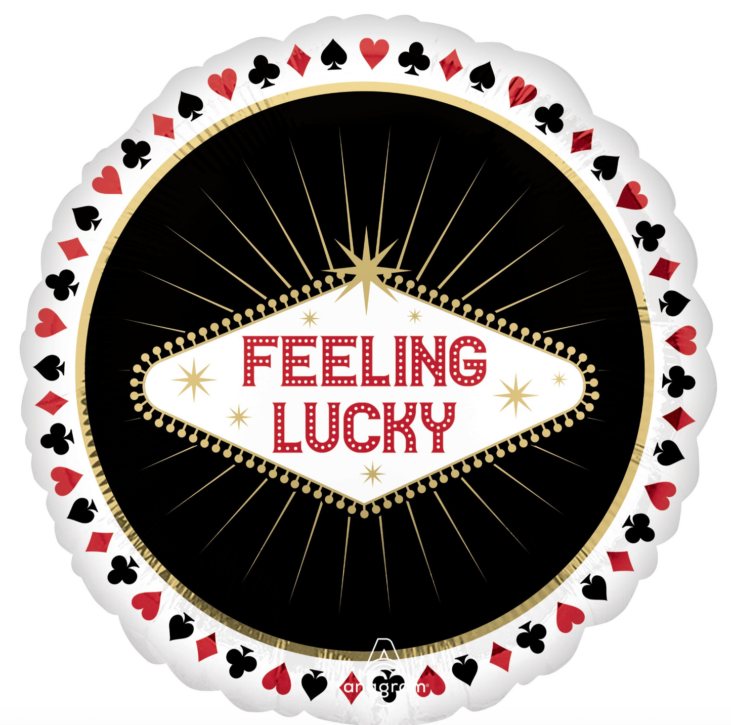 Feeling Lucky Casino Helium Balloon 18''