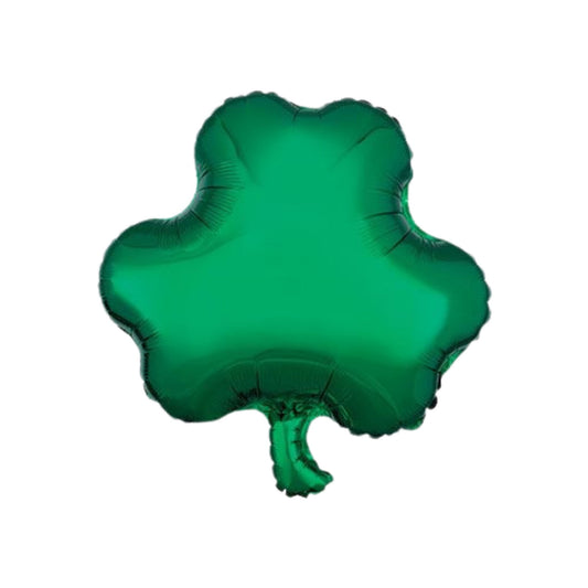 Green Shamrock Foil Balloon 18"