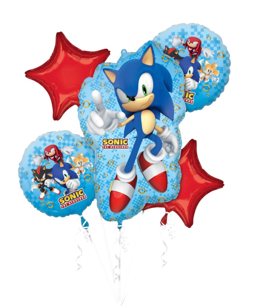 Sonic The Hedgehog Balloon Bouquet