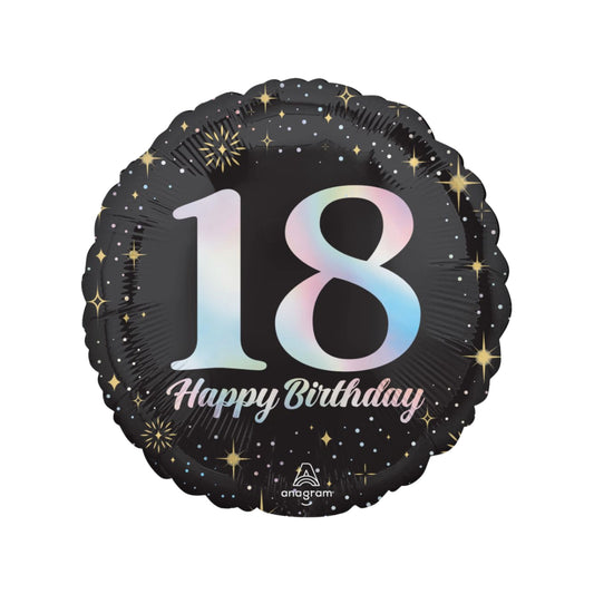 Sparkling 18th Birthday Balloon 17''