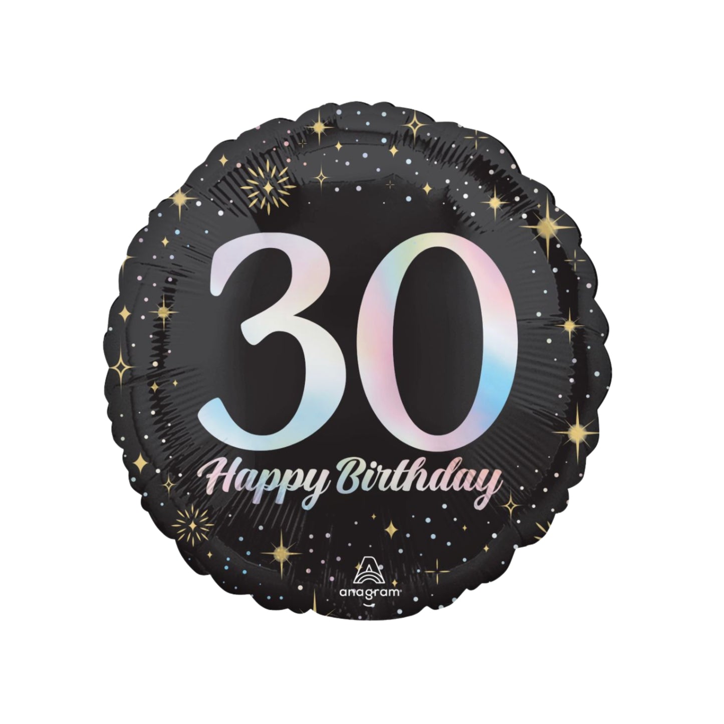 Sparkling 30th Birthday Balloon 17''