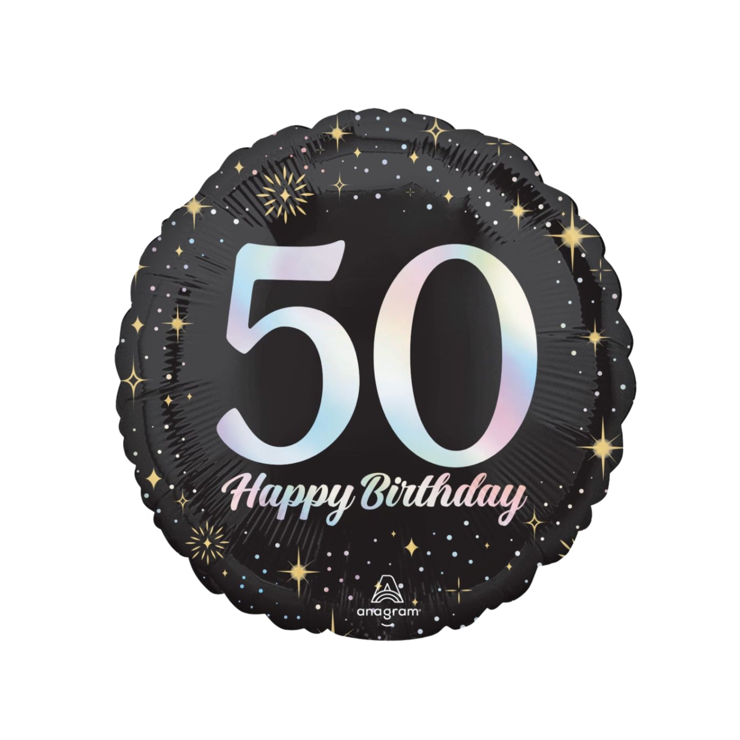 Sparkling 50th Birthday Balloon 17''