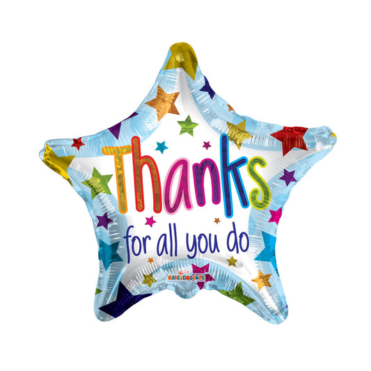 Thank You Star Foil Balloon 18"