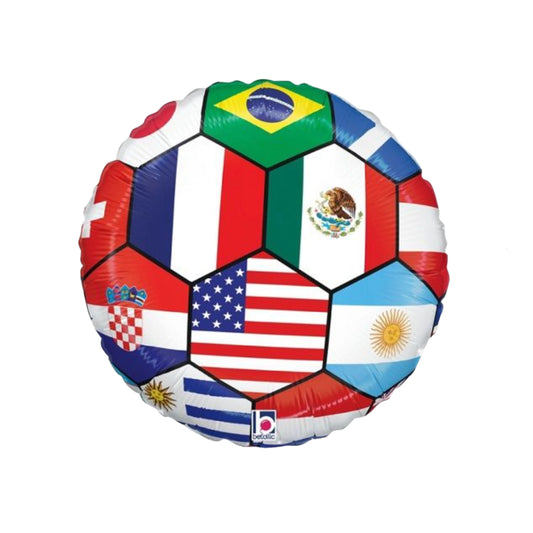 World Cup Balloons -Flags 18''