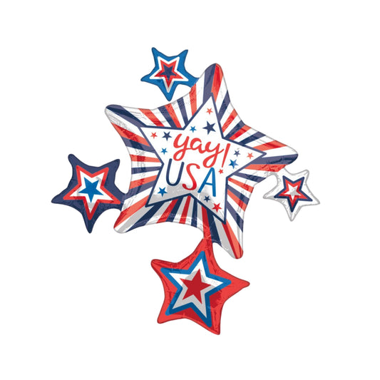 Yay! USA Star Cluster Balloon 35''