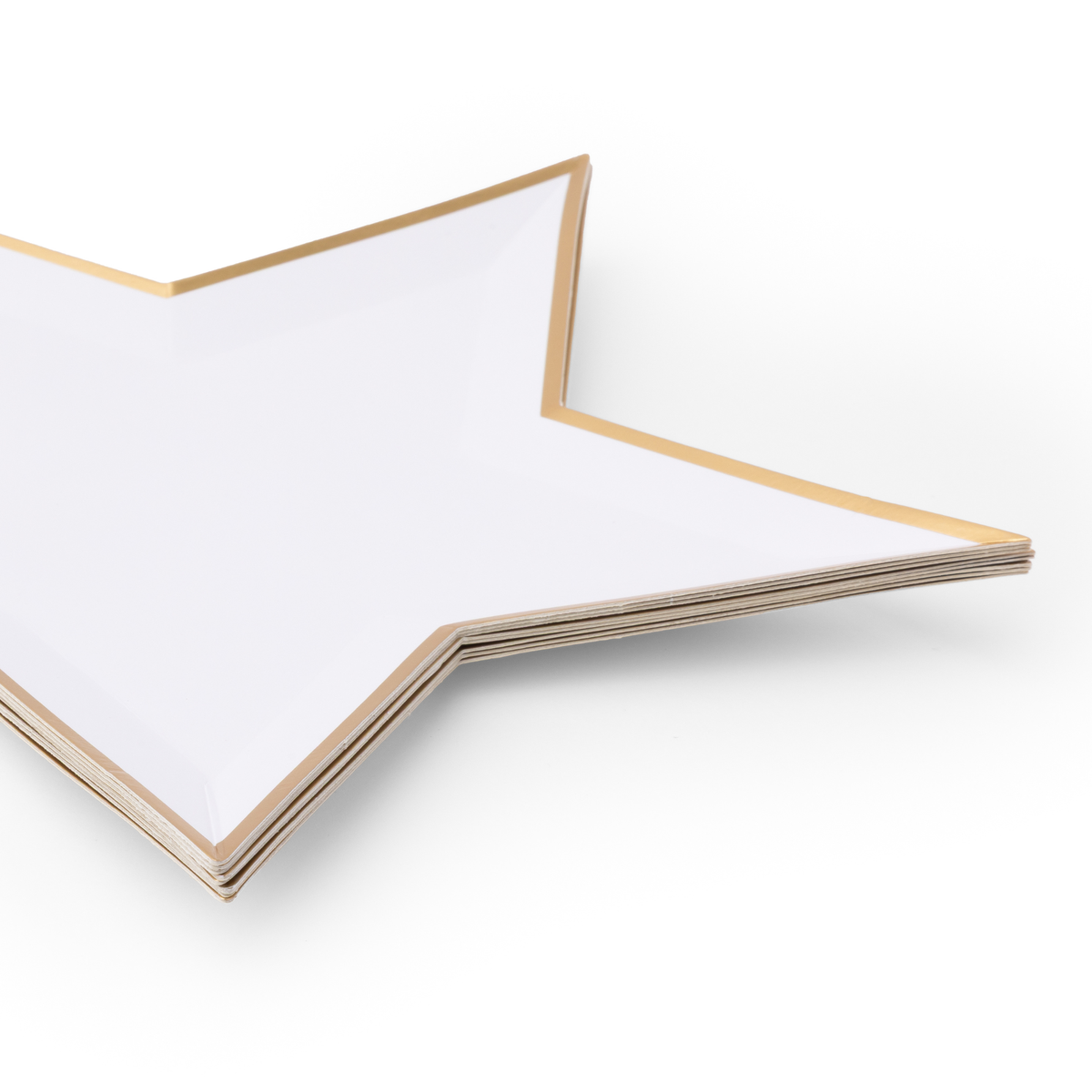 White Star Shaped Party Plates (Set of 8)
