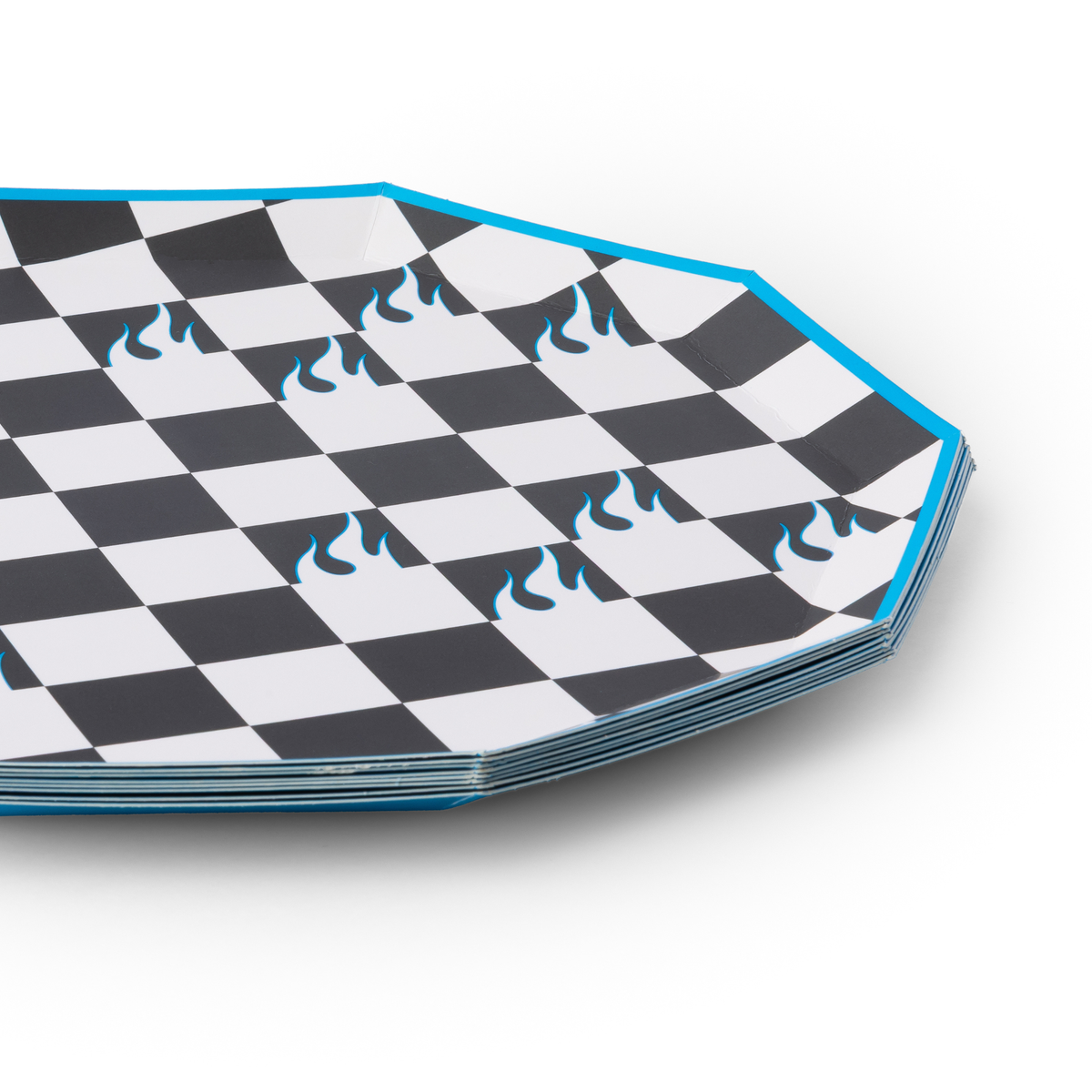 Hot Wheels™ Flame Checker Dinner Plates – Set of 8
