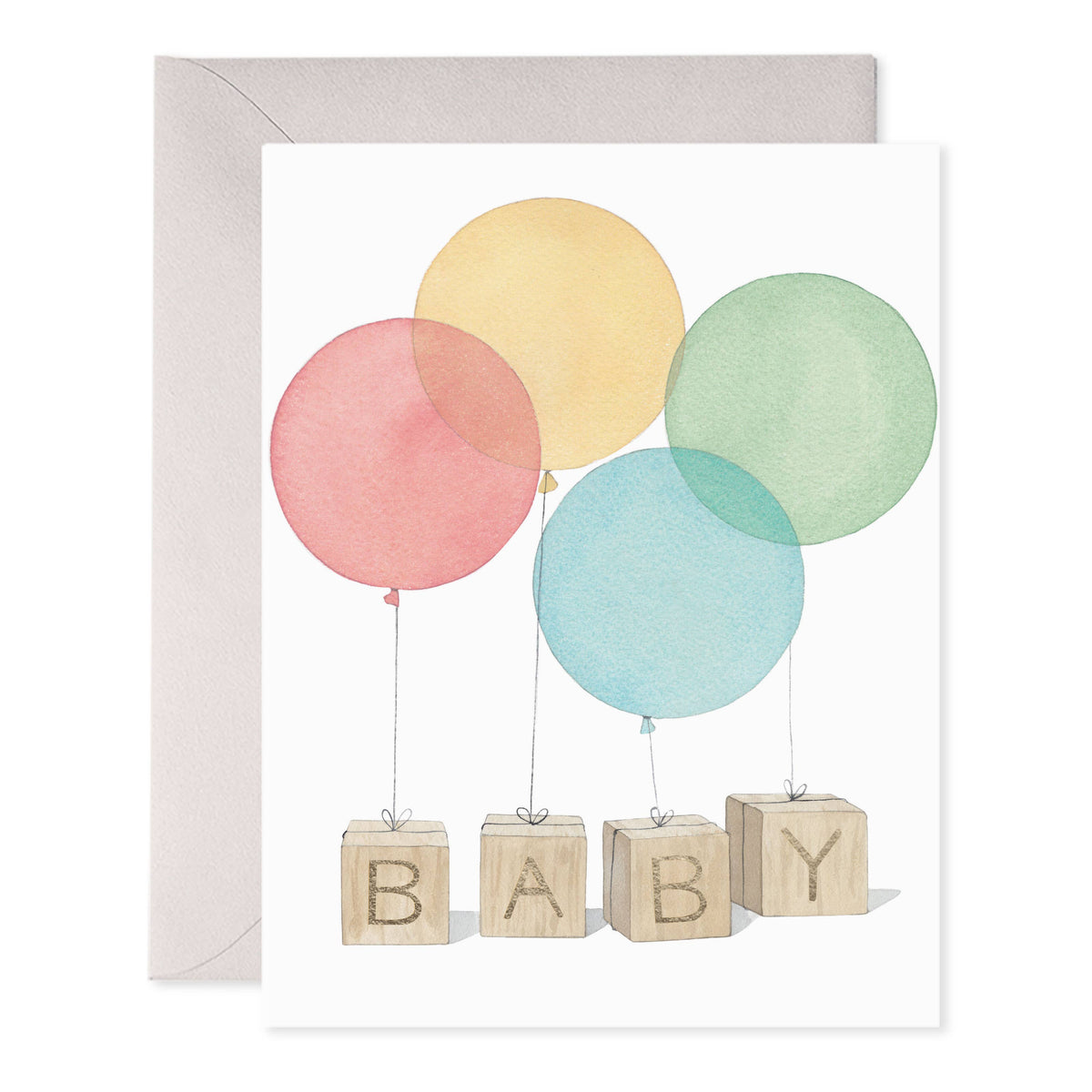 Baby Blocks Greeting Card