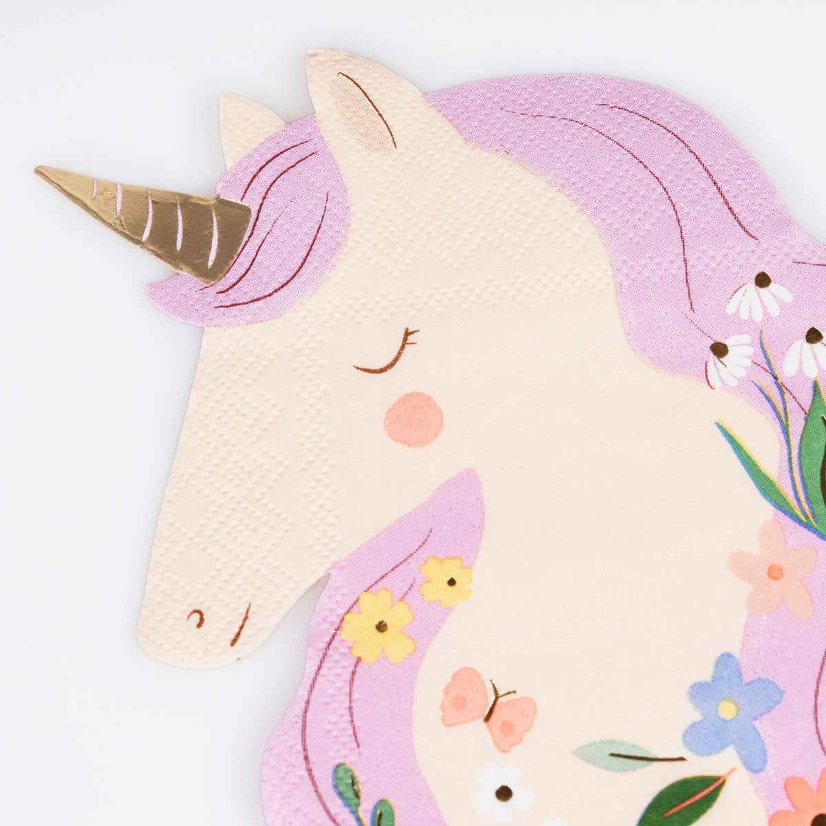 Meadow Unicorns Shaped Napkins