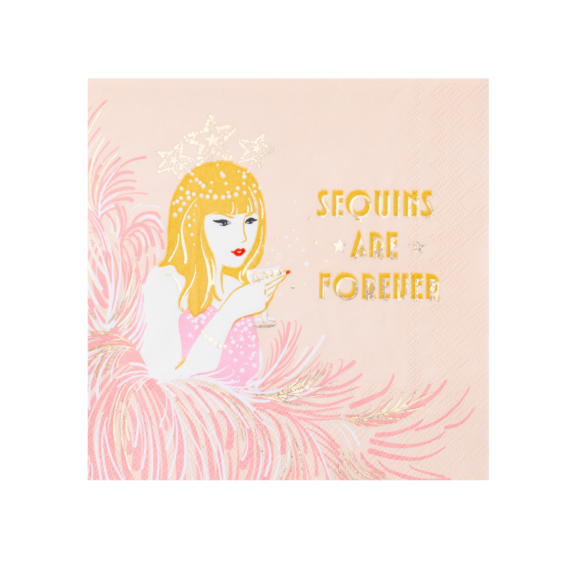 Sequin Showgirl Large Party Napkins – Set of 20